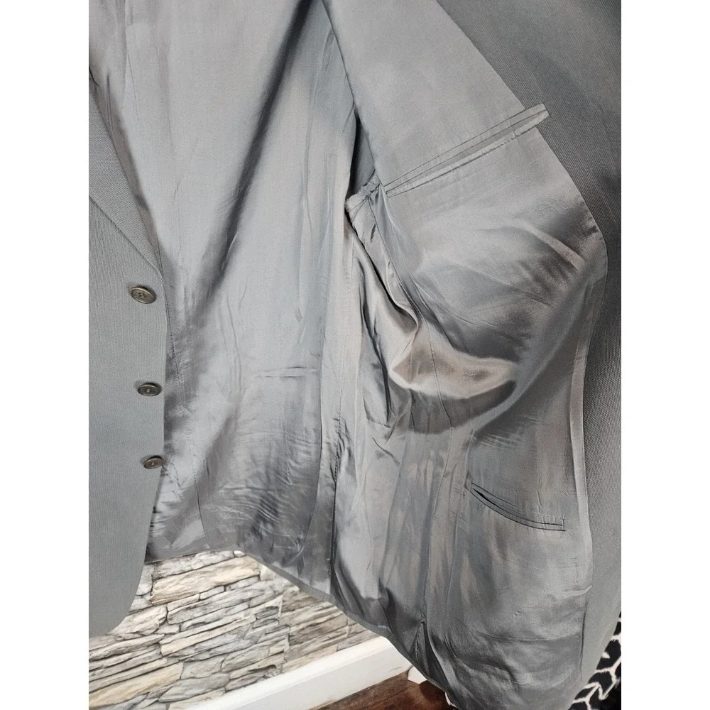 Giorgio Armani Le Collezioni Men's Grey Three Button Blazer 46R